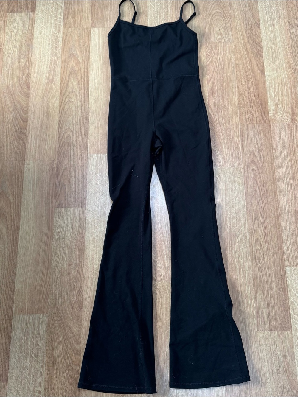 Amazon Black Spaghetti-Strap Flare Jumpsuit